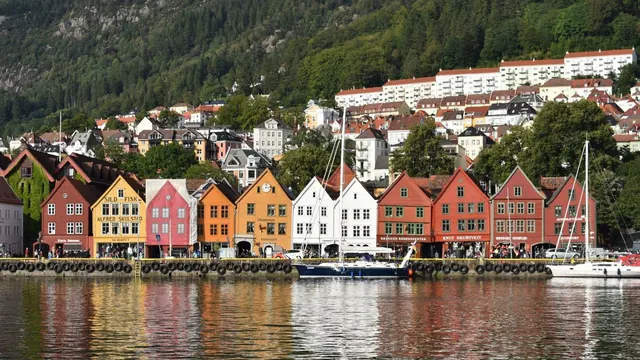 Bryggen across Vågen, Bergen