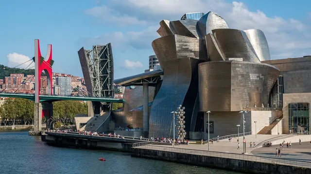 The Guggenheim Museum on the river, Bilbao