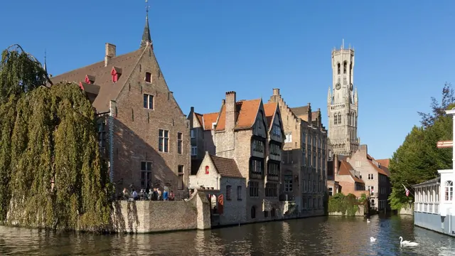 Rozenhoedkaai and the Belfry, Bruges