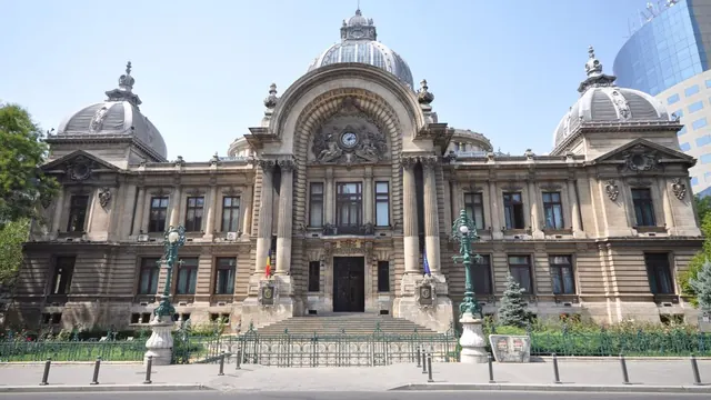 The CEC Palace on Calea Victoriei, Bucharest