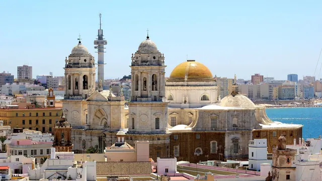 The cathedral from the Torre Tavira, Cadiz