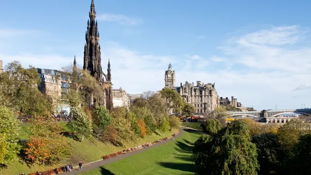 The Scott Monument and Princes Street Gardens, Edinburgh