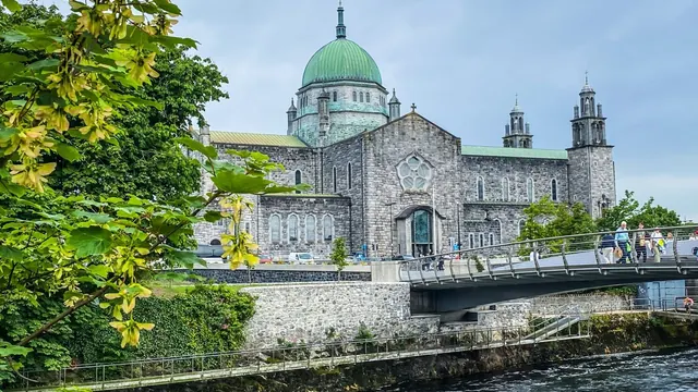 Galway Cathedral from the River Corrib, Galway
