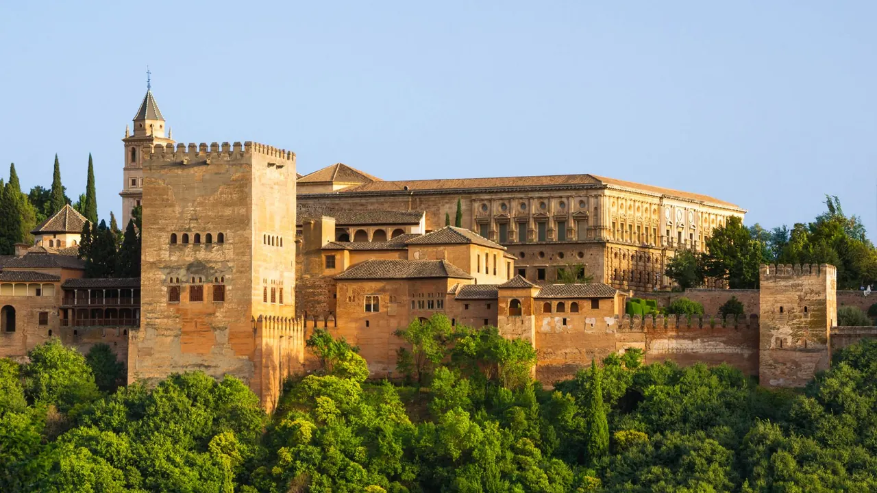 Comares Tower and the Palace of Charles V, Alhambra, Granada