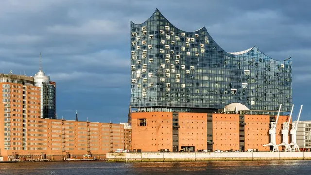 The Elbphilharmonie from the water, Hamburg