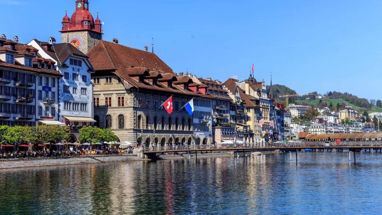 Rathausquai on the Reuss, Lucerne