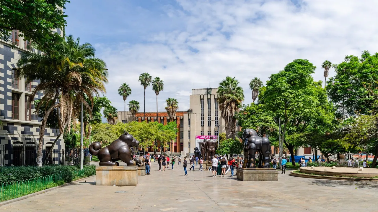 Botero sculptures on Plaza Botero, Medellin