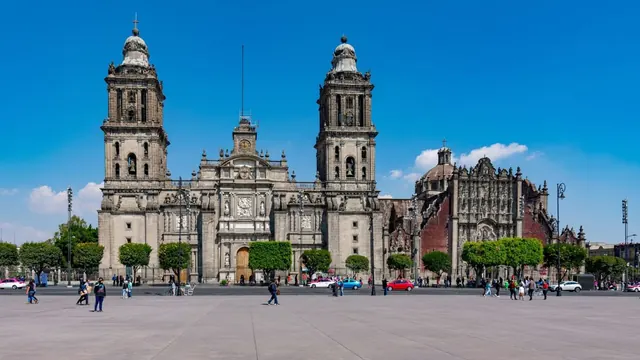 The Metropolitan Cathedral on the Zócalo, Mexico City