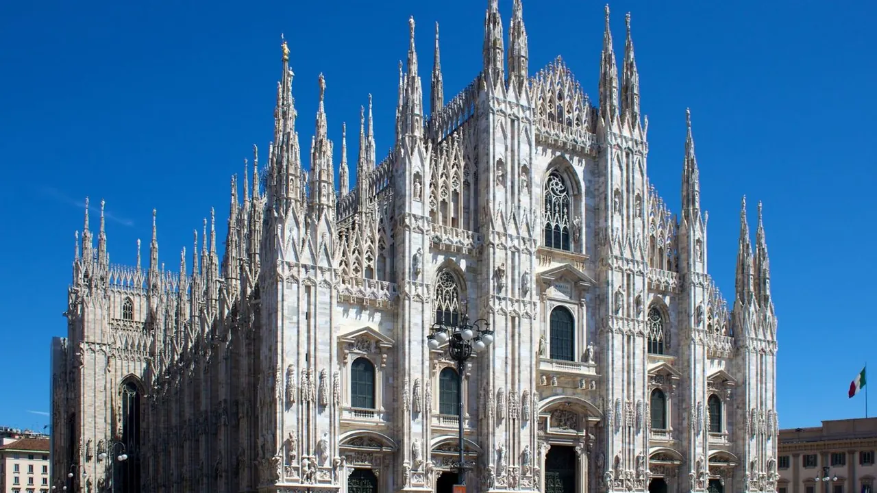 The cathedral from Piazza del Duomo, Milan