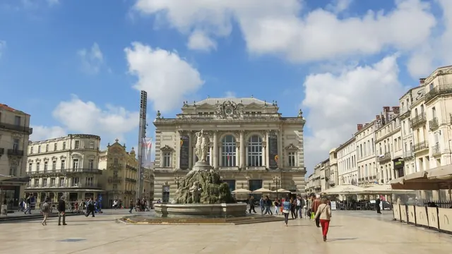 The opera house on Place de la Comédie, Montpellier