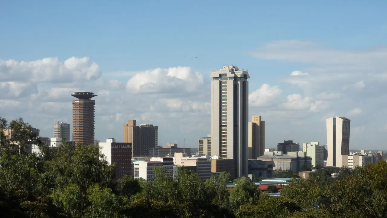 The Nairobi skyline with the KICC tower, Nairobi