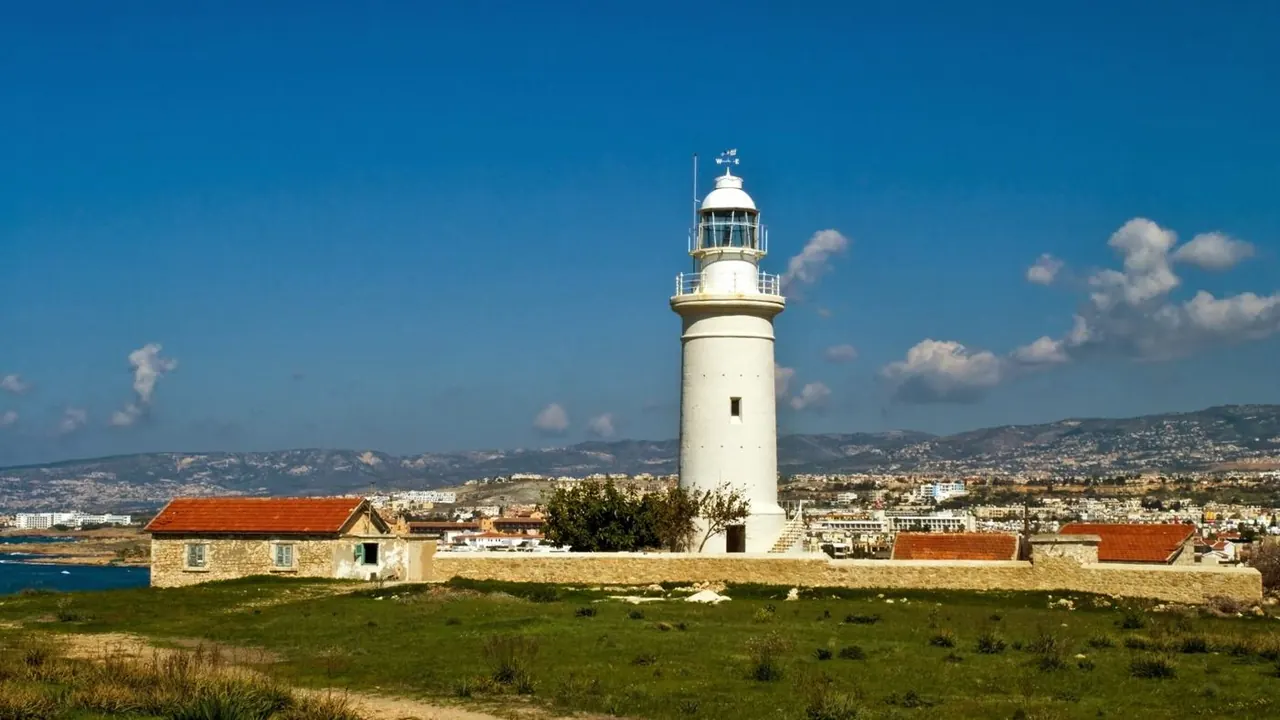 The lighthouse in the Paphos Archaeological Park, Paphos