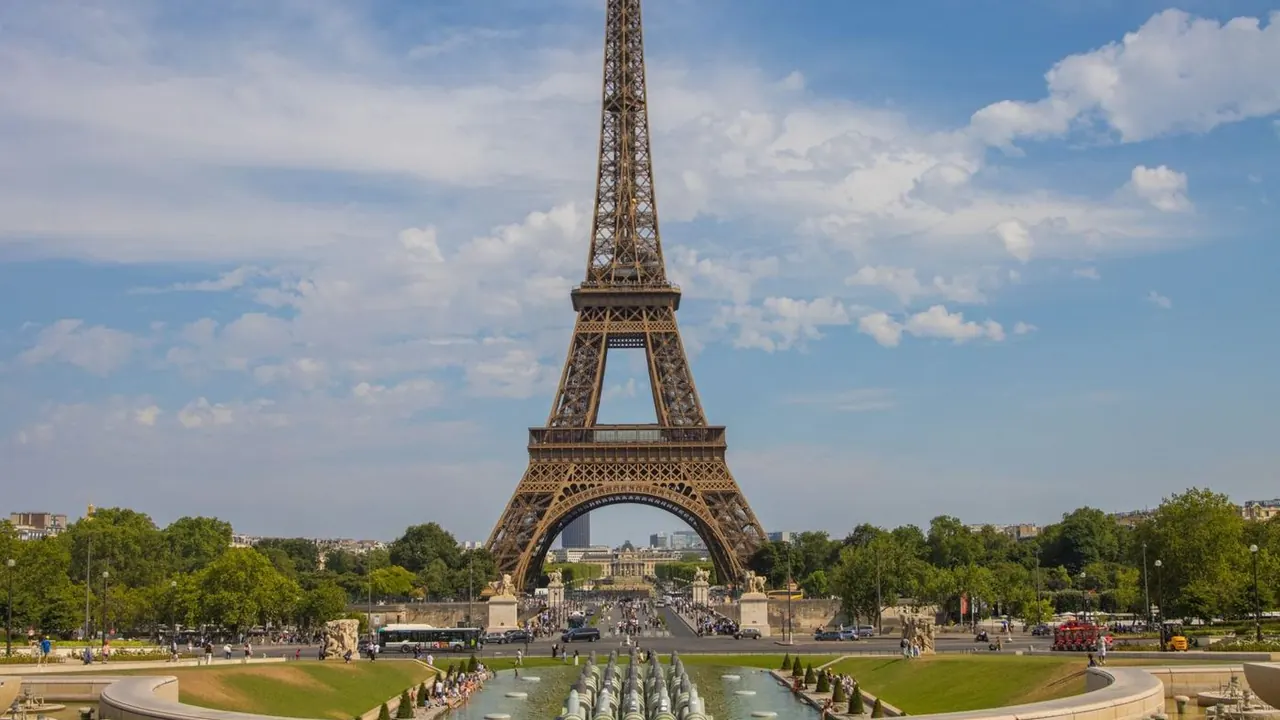 The Eiffel Tower from the Trocadéro, Paris