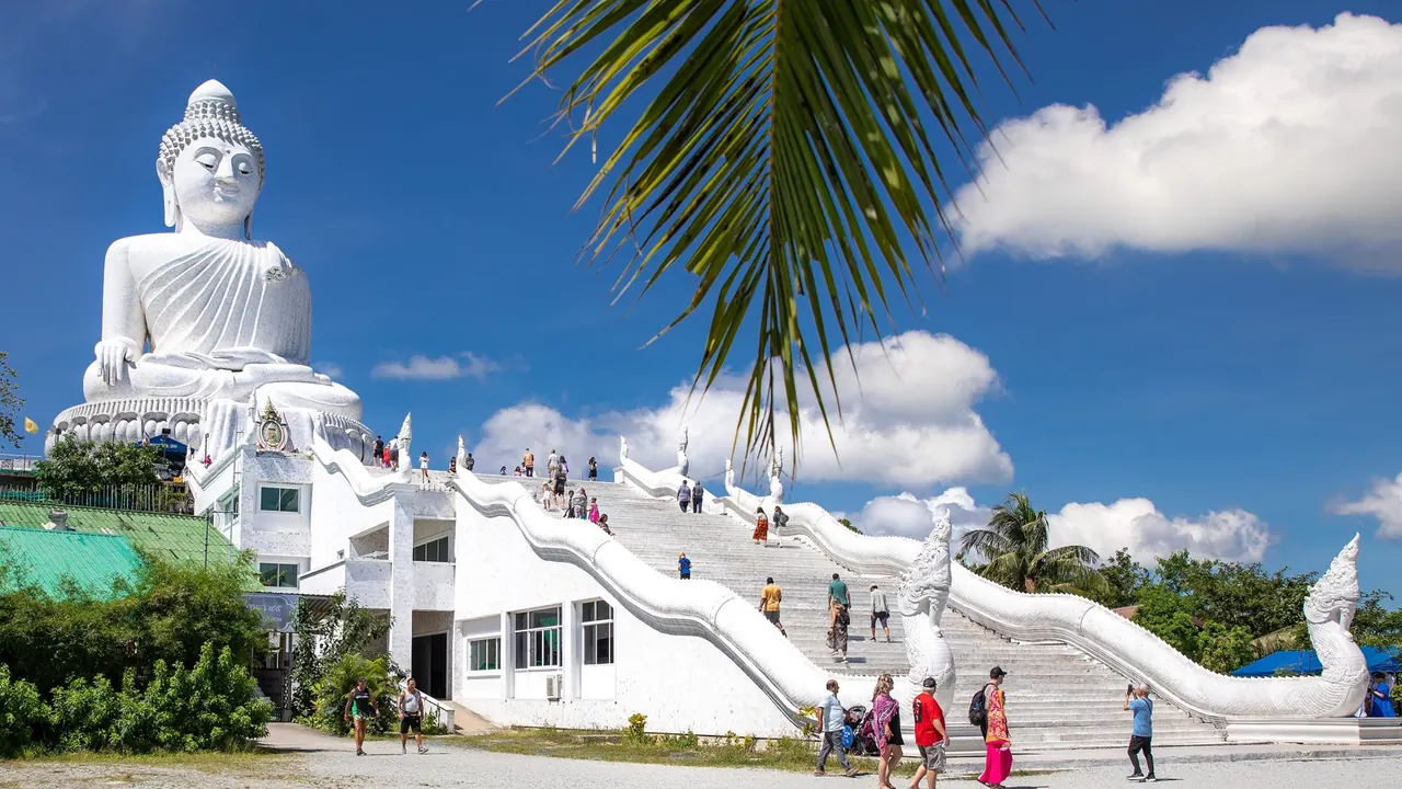 The Big Buddha on the hill above Phuket, Phuket