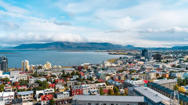 The city from Hallgrímskirkja, Reykjavik