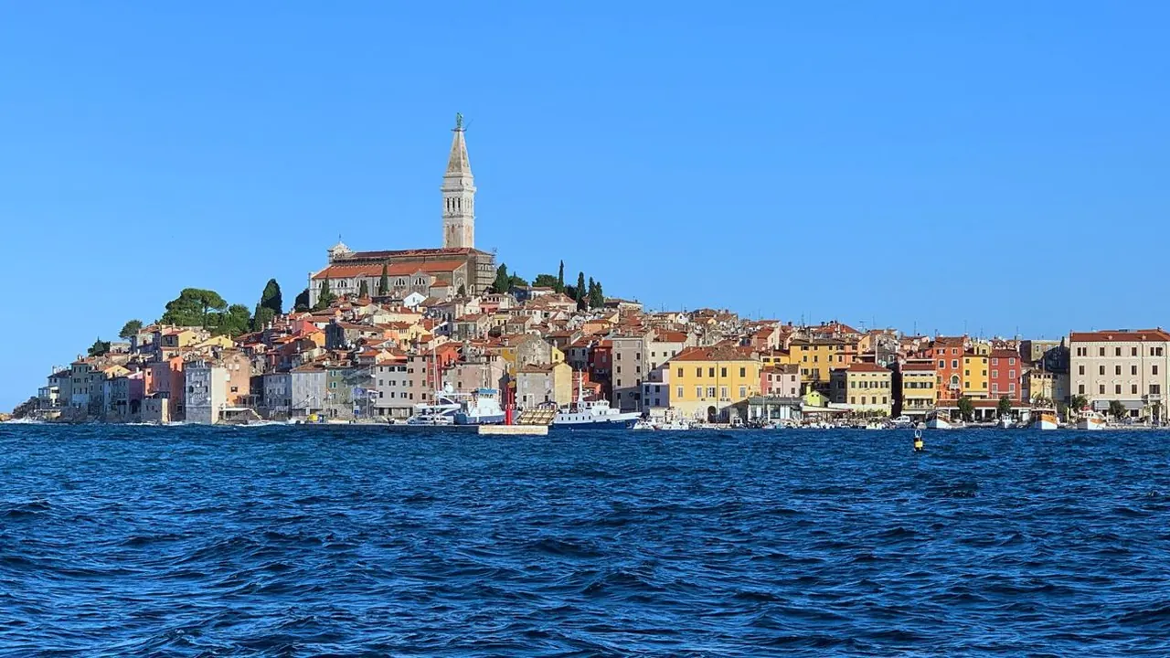 The old town from the sea, Rovinj