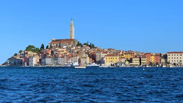 The old town from the sea, Rovinj