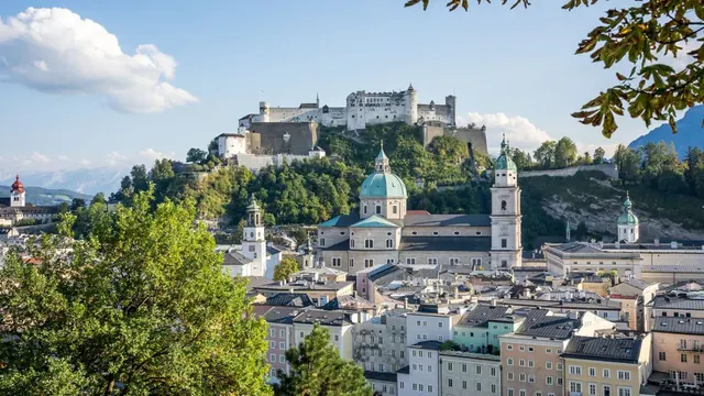 The old town below the fortress, Salzburg
