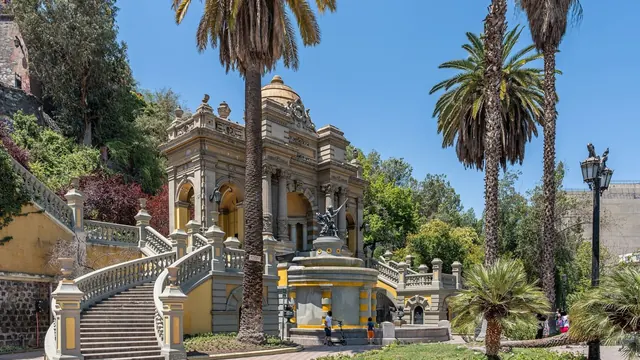 The terrace on Cerro Santa Lucía, Santiago