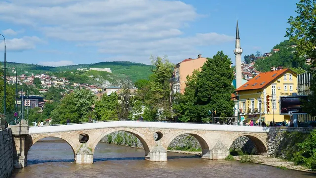 The Latin Bridge over the Miljacka, Sarajevo