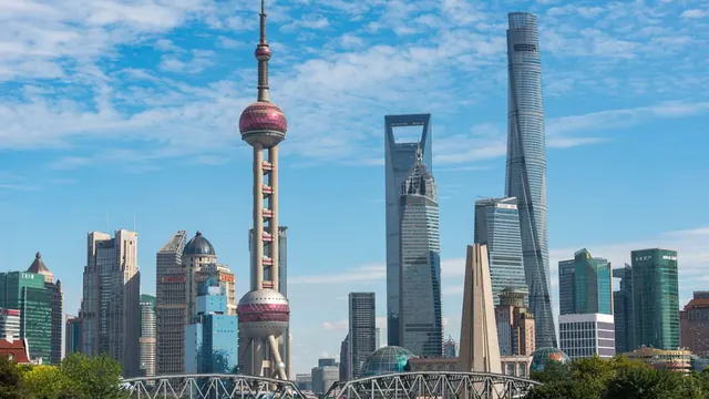 The Oriental Pearl Tower and Shanghai Tower, Shanghai