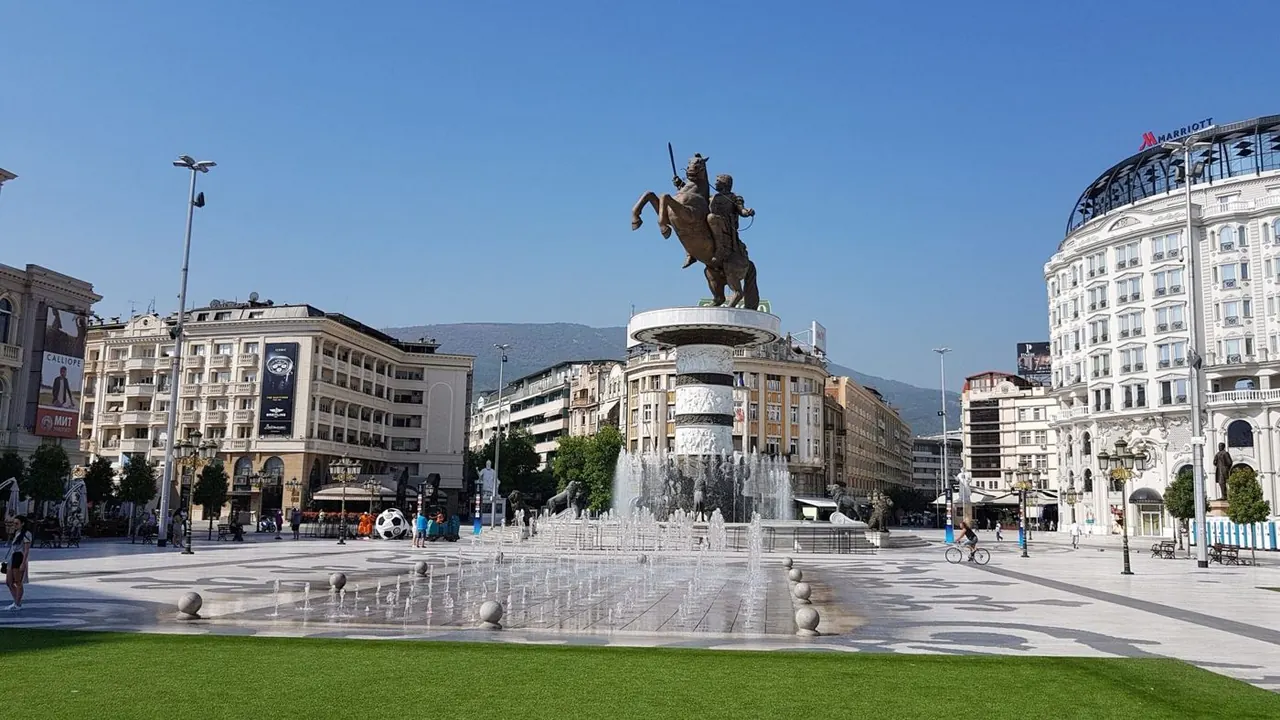 The Warrior on a Horse, Macedonia Square, Skopje