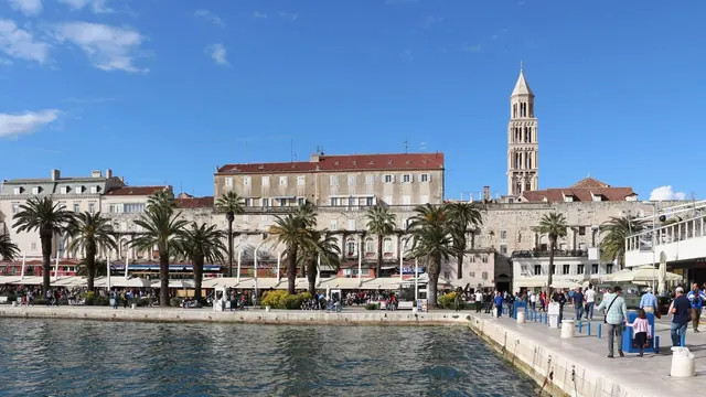 The Riva in front of Diocletian's Palace, Split