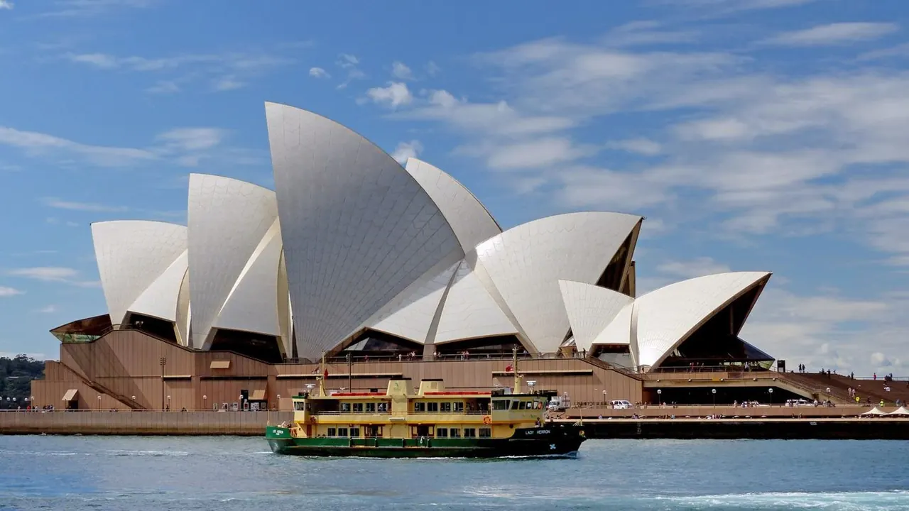 The Opera House from the water, Sydney