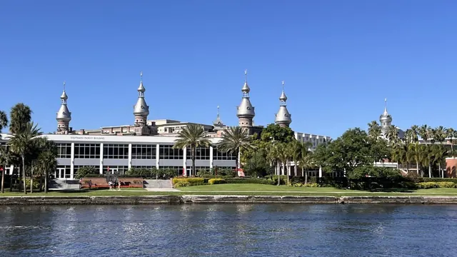 The old Tampa Bay Hotel across the river, Tampa