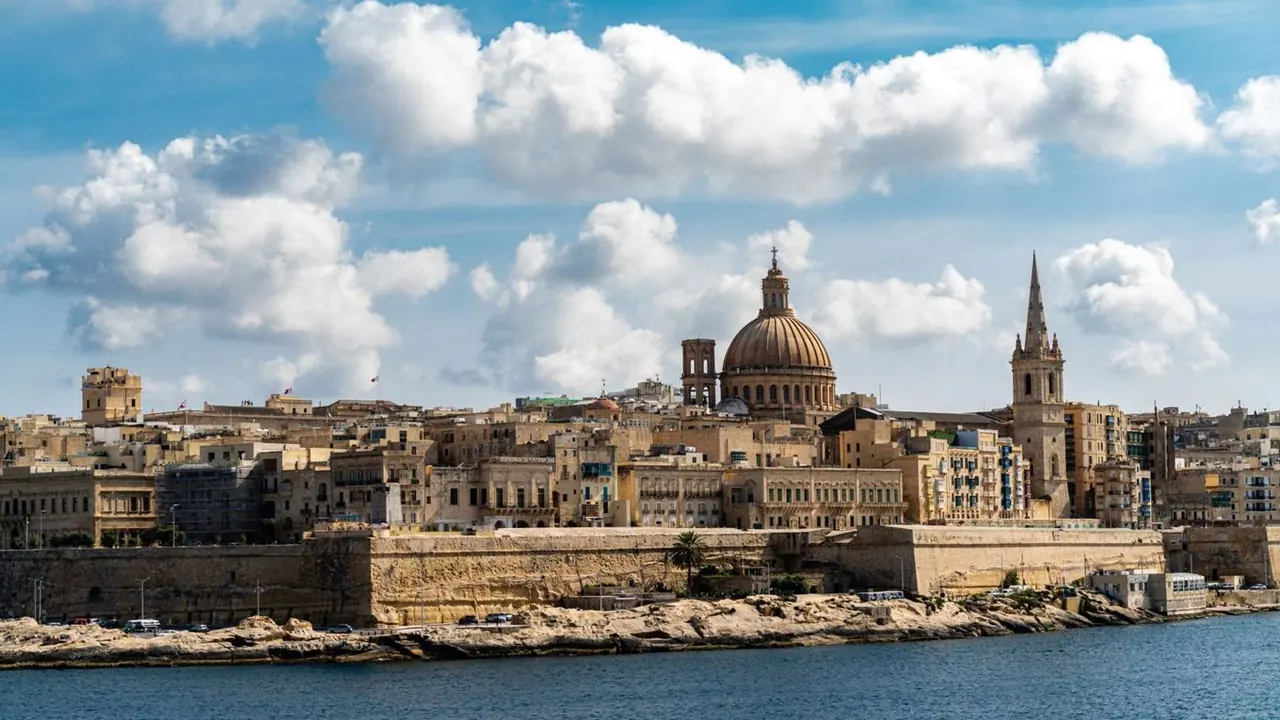 Valletta from the water, Valletta