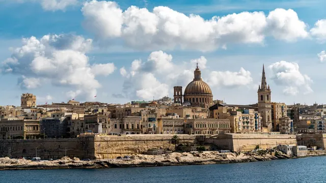 Valletta from the water, Valletta