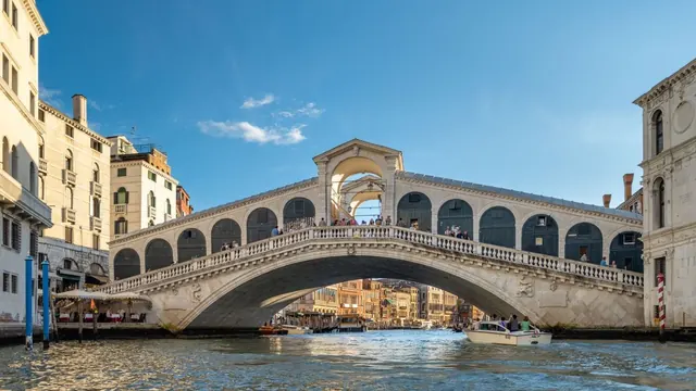 The Rialto Bridge on the Grand Canal, Venice