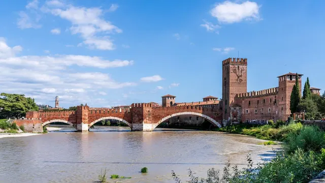 Castelvecchio and Ponte Scaligero over the Adige, Verona
