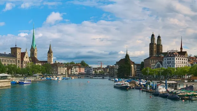 The Limmat from Quaibrücke, Zurich