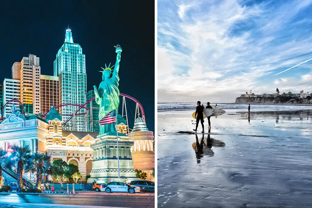 Las Vegas vs. San Diego for Vacation - Which one is better?