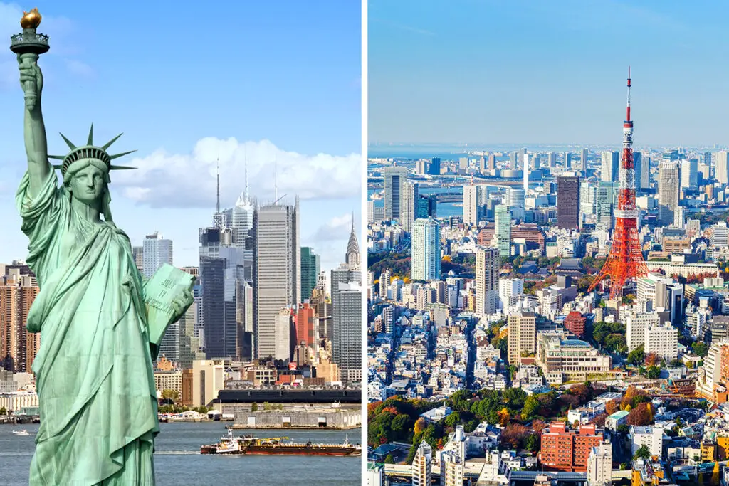 New York vs. Tokyo