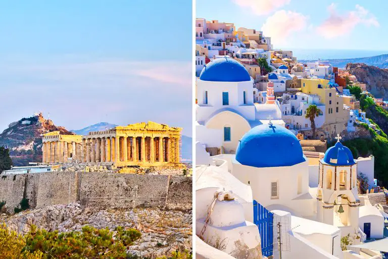 Athens vs. Santorini