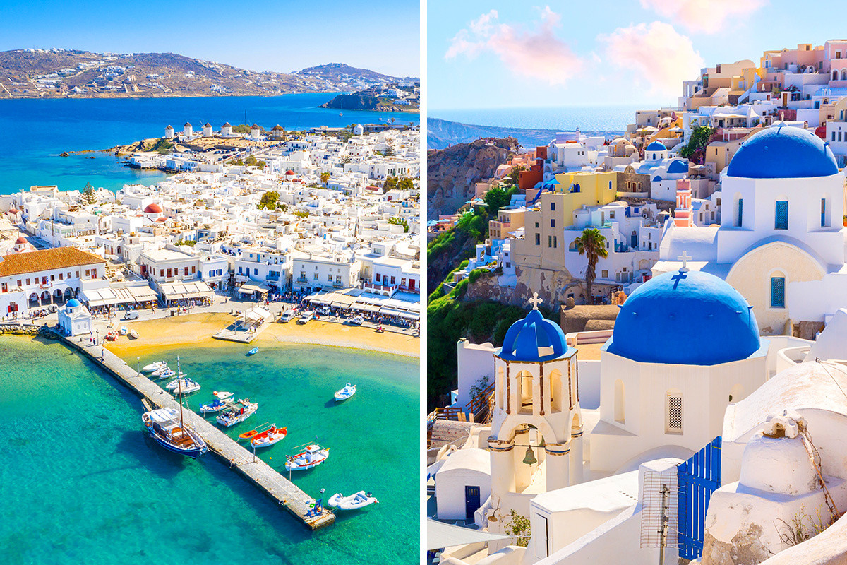 Mykonos vs. Santorini