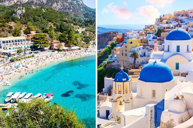 Corfu vs. Santorini