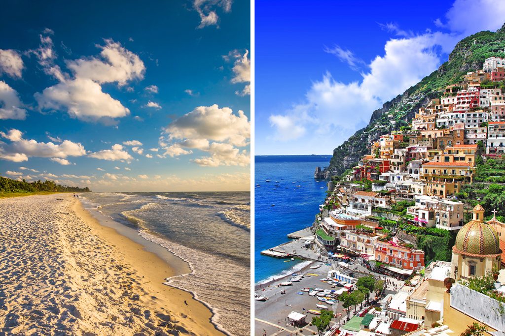 Naples vs. Positano