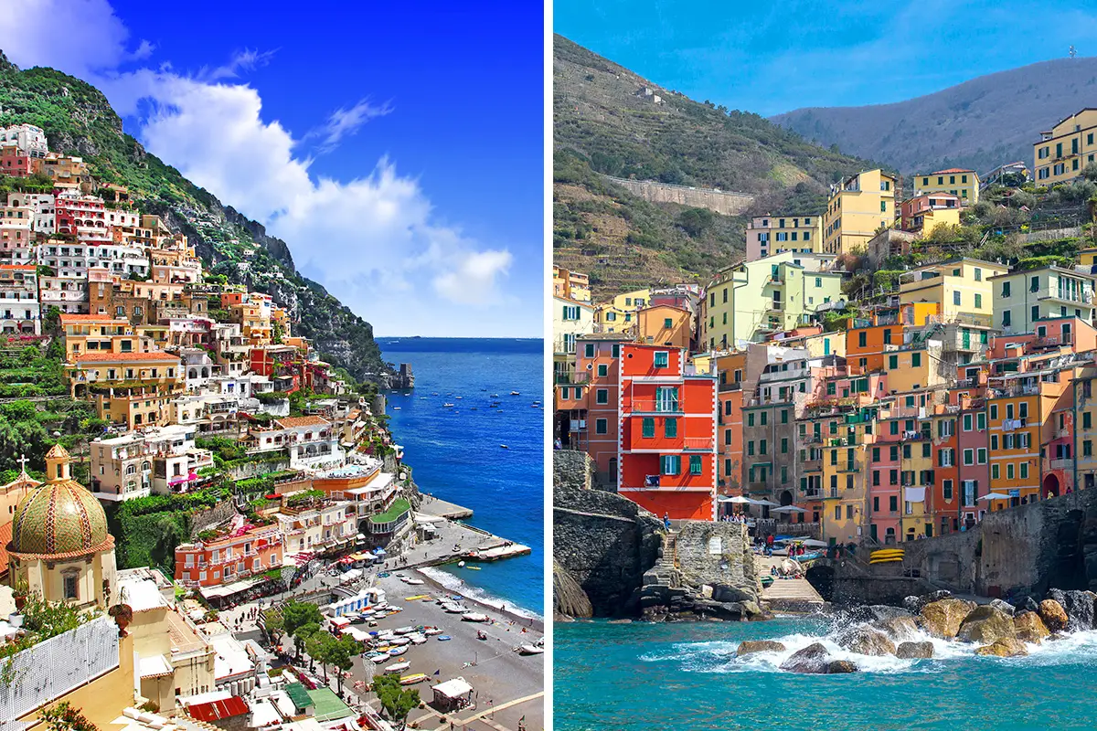 Positano vs. Cinque Terre for Vacation - Which one is better?