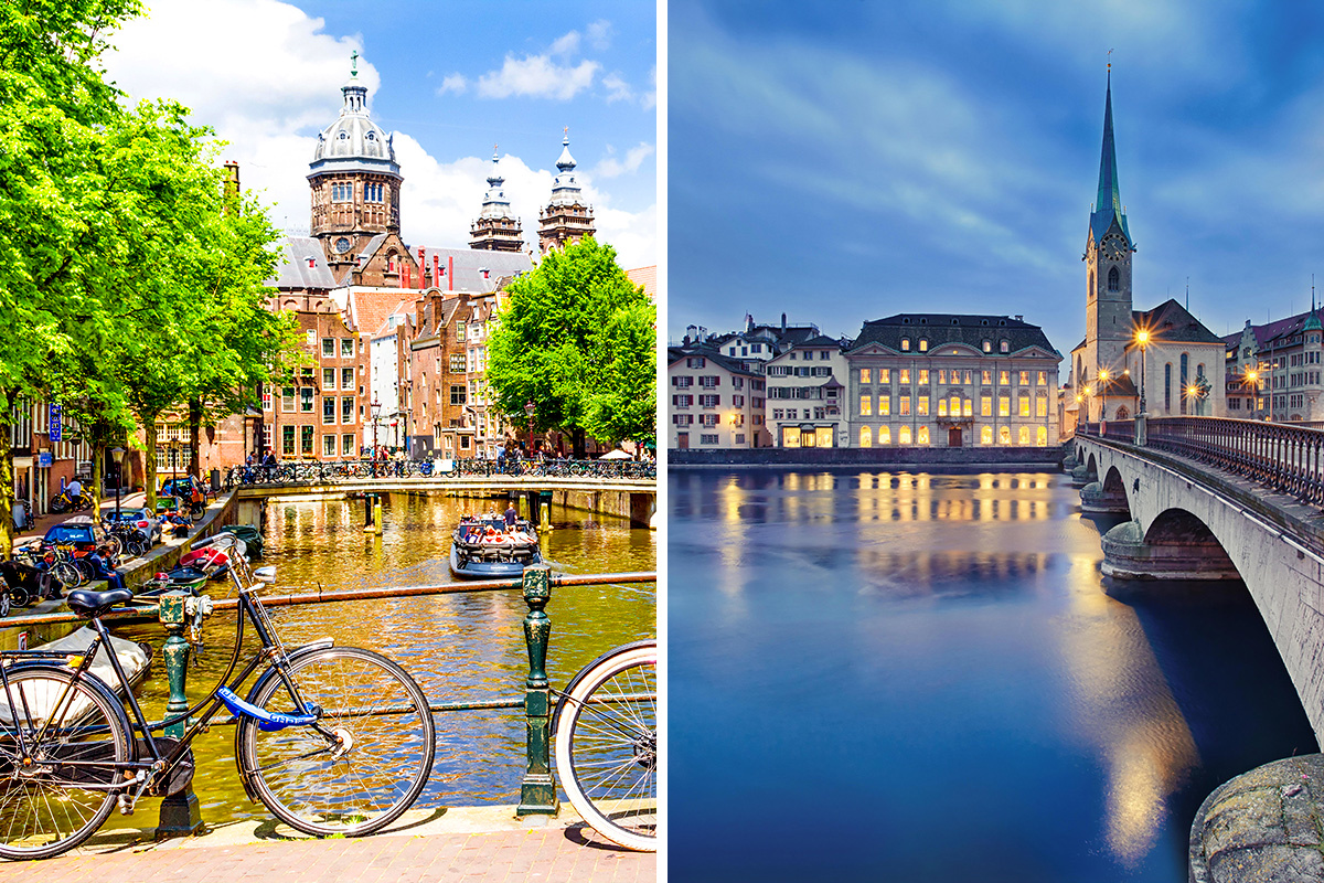 Amsterdam vs. Zurich